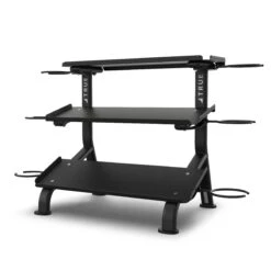 True Fitness Line 3-Tier Flat Tray Dumbbell Rack (FS-24)(True Fitness Line 3 Tier Flat Tray Dumbbell Rack Fs 24) 8 True Fitness Line 3-Tier Flat Tray Dumbbell Rack (FS-24)(True Fitness Line 3 Tier Flat Tray Dumbbell Rack Fs 24) -Top Fitness Store True FS 24 35 3 Tier Flat Tray Dumbbell Rack with optional rings