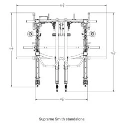 Vectra Supreme Smith(Vectra Supreme Smith) 25 Vectra Supreme Smith(Vectra Supreme Smith) -Top Fitness Store Vectra Supreme Smith Dimensions