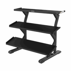 Precor Vitality Series 3-Tier, 10-Pair, Flat Tray Dumbbell Rack (VBR 6804)(Precor Vitality Series 3 Tier 10 Pair Flat Tray Dumbbell Rack Vbr 6804)