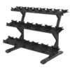 Precor Vitality Series 3-Tier, 10-Pair, Saddle Tray Dumbbell Rack (VBR 6814)(Precor Vitality Series 3 Tier 10 Pair Saddle Tray Dumbbell Rack Vbr 6814) -Top Fitness Store precor vitality series 3 tier 10 pair saddle tray dumbbell rack vbr 6814 179607