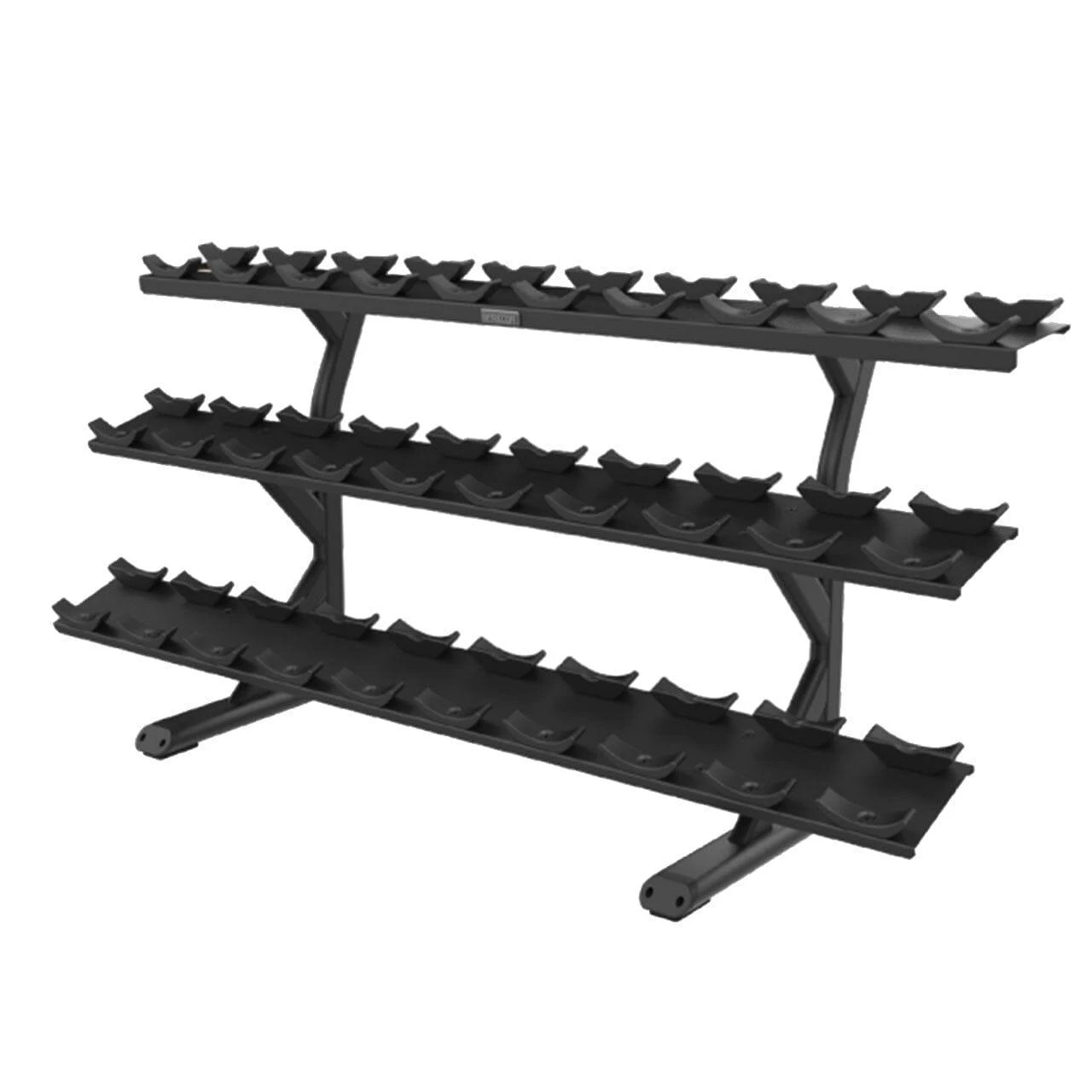 Precor Vitality Series 3-Tier, 15-Pair, Saddle Tray Dumbbell Rack (VBR 6815)(Precor Vitality Series 3 Tier 15 Pair Saddle Tray Dumbbell Rack Vbr 6815) 3 Precor Vitality Series 3-Tier, 15-Pair, Saddle Tray Dumbbell Rack (VBR 6815)(Precor Vitality Series 3 Tier 15 Pair Saddle Tray Dumbbell Rack Vbr 6815)