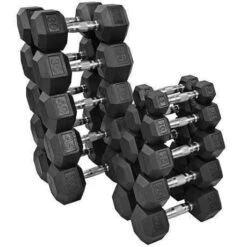 Top Fitness Rubber Hex Dumbbell Sets(Top Fitness Rubber Hex Dumbbell Sets)