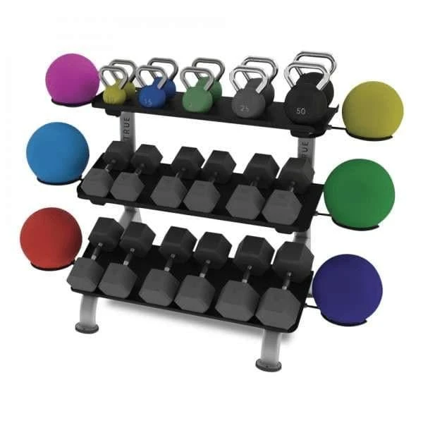 True Fitness Line 3-Tier Flat Tray Dumbbell Rack (FS-24)(True Fitness Line 3 Tier Flat Tray Dumbbell Rack Fs 24) 6 True Fitness Line 3-Tier Flat Tray Dumbbell Rack (FS-24)(True Fitness Line 3 Tier Flat Tray Dumbbell Rack Fs 24) - Image 4
